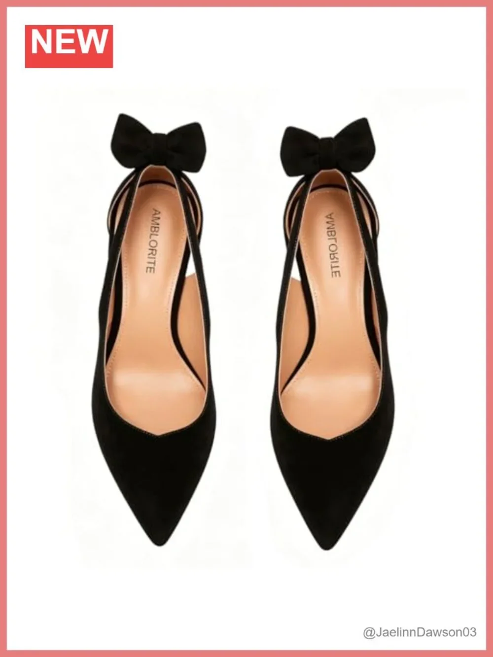 Pointed Toe Stiletto Heels Pumps Bow Design Slip On Dress Shoes Faux Leather